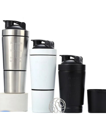 Stainless Steel Protein Shaker Bottle (600ml)