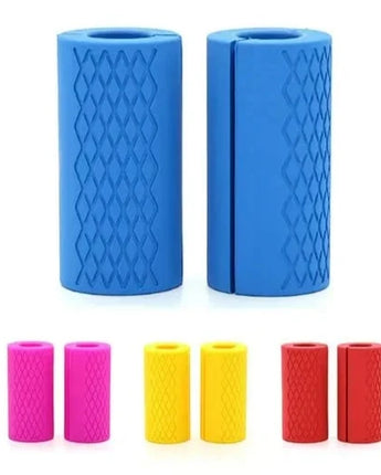 Anti-Slip Barbell Grips: Silicone Rubber Dumbbell Hand Protectors