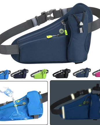 Adjustable Waist Bag Fanny Pack with Water Bottle Holder